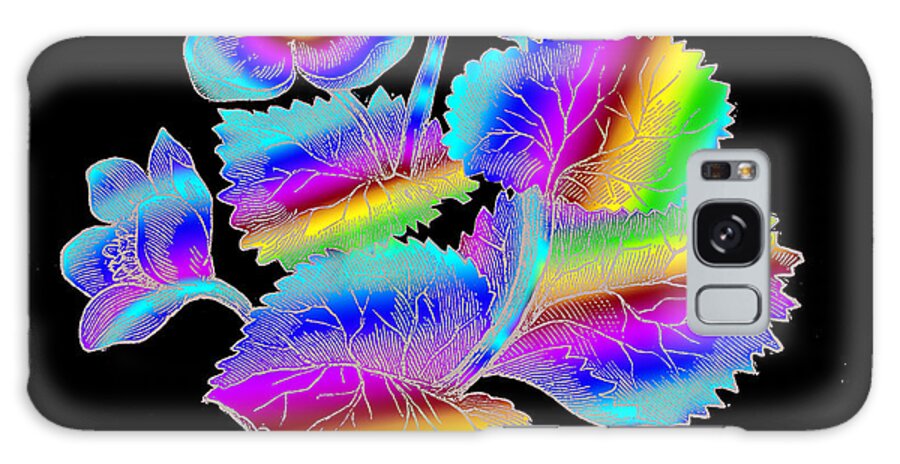Marsh Marigold Galaxy Case featuring the digital art Marsh Marigold by Eric Edelman