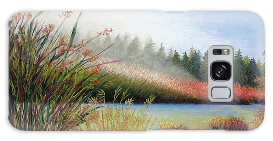  Galaxy S8 Case featuring the painting Marsh Morning by Polly Castor
