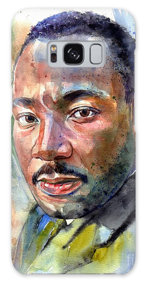 Martin Luther King Jr Galaxy Case featuring the painting Martin Luther King Jr. painting by Suzann Sines