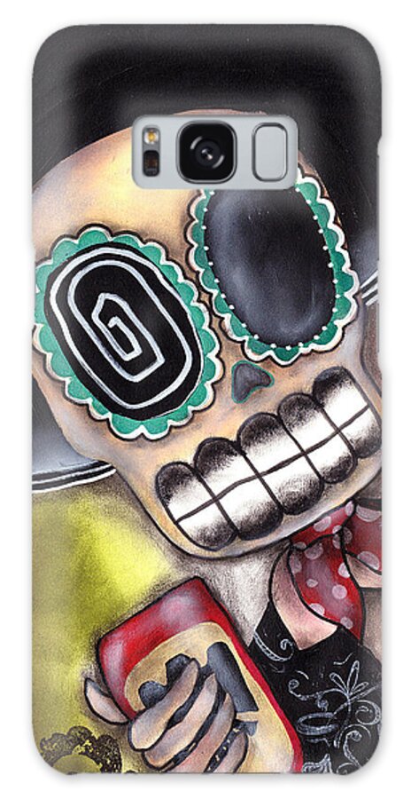Mariachi Galaxy Case featuring the painting Martin Mariachi by Abril Andrade