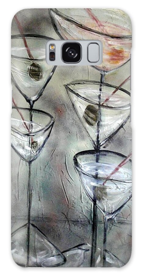  Still Life Galaxy S8 Case featuring the painting Martini Time by Chuck Gebhardt