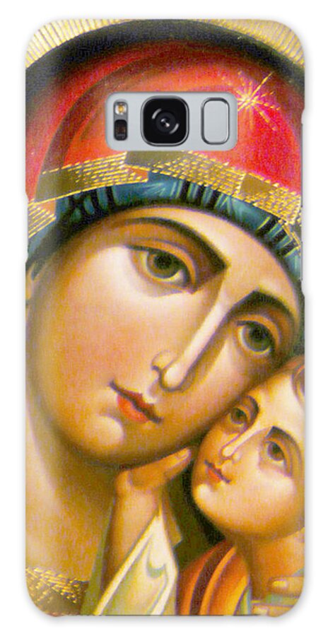 Orthodox Galaxy Case featuring the photograph Mary Icon by Munir Alawi