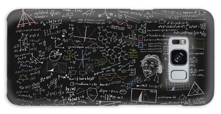 Algebra Galaxy Case featuring the digital art Maths Formula by Setsiri Silapasuwanchai