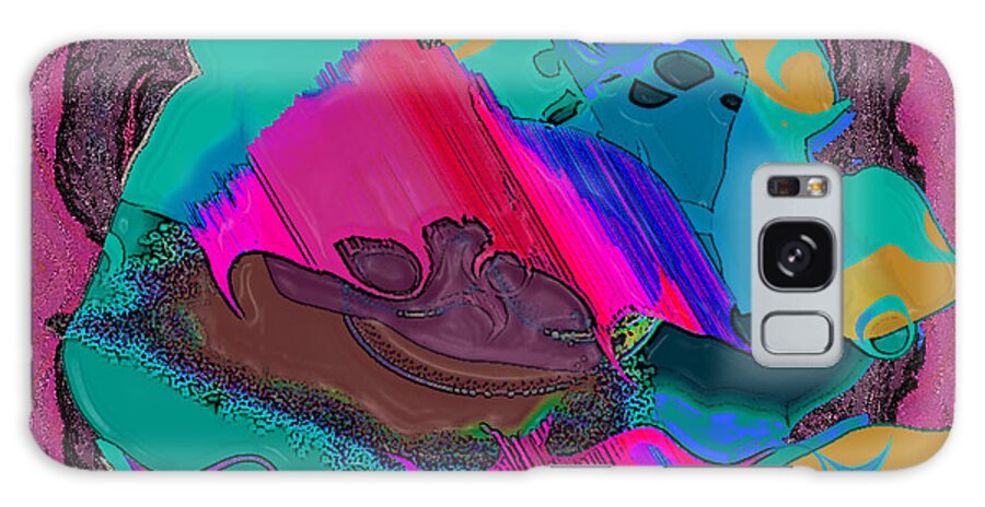 Ebsq Galaxy Case featuring the digital art Mauve abstract by Dee Flouton