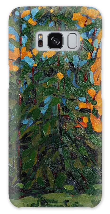 912 Galaxy Case featuring the painting McMichael Forest Wall by Phil Chadwick