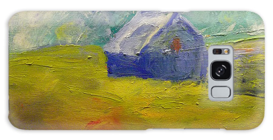 Field Galaxy Case featuring the painting Meadow Blue by Susan Esbensen