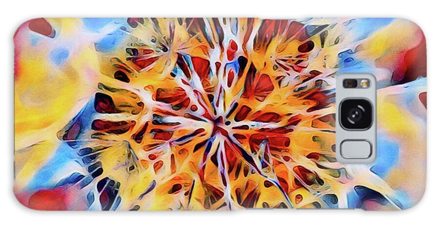 Dandelion Galaxy S8 Case featuring the painting Medow Dandelion by Adam Olsen