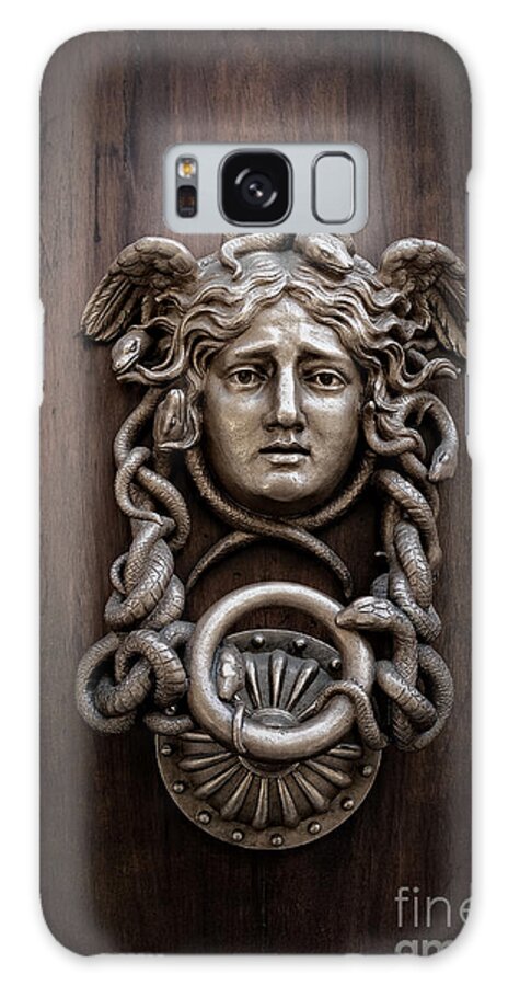 Rome Galaxy Case featuring the photograph Medusa Head Door Knocker by Edward Fielding