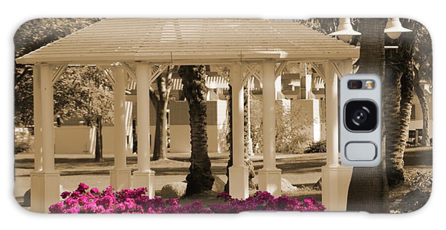 Focal Color Galaxy Case featuring the photograph Meet Me At The Gazebo by Colleen Cornelius