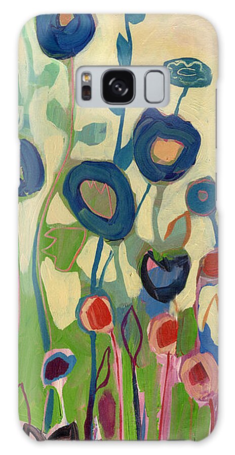 Floral Galaxy Case featuring the painting Meet Me in My Garden Dreams Part A by Jennifer Lommers