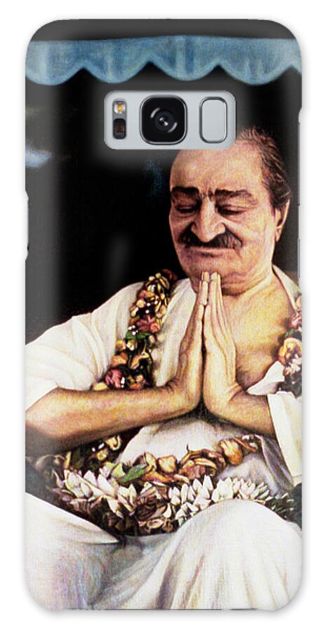 Meher Baba Galaxy Case featuring the painting Meher Baba 2 by Nad Wolinska