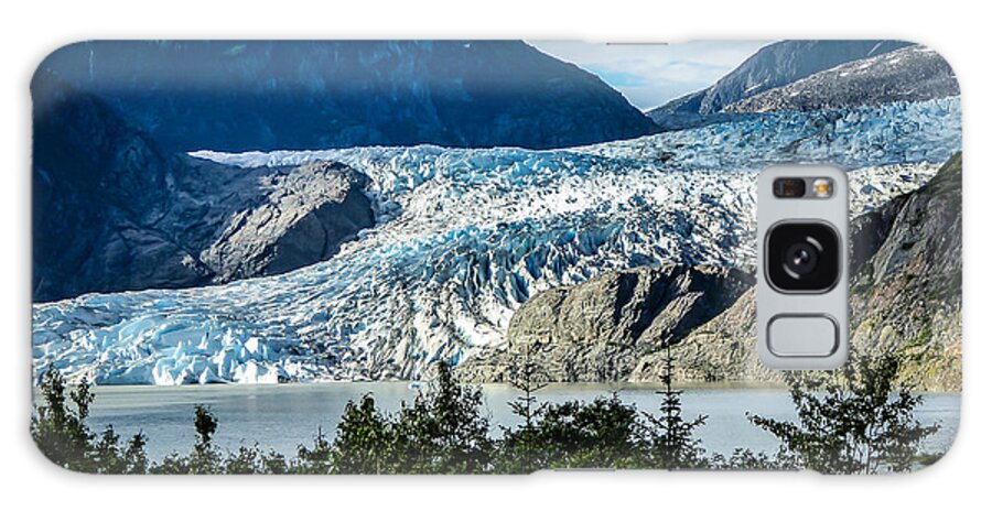 Alaska Galaxy Case featuring the photograph Mendenhall Glacier by Pamela Newcomb