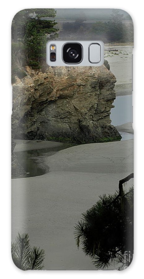Mendocino Dreaming Galaxy Case featuring the photograph Mendocino Beach by Mary Kobet