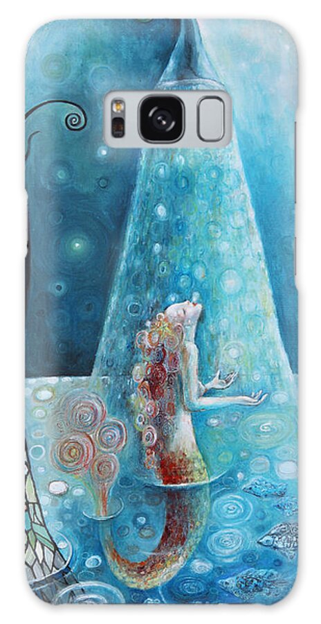 Moon Galaxy Case featuring the painting Mermaid Shower by Manami Lingerfelt