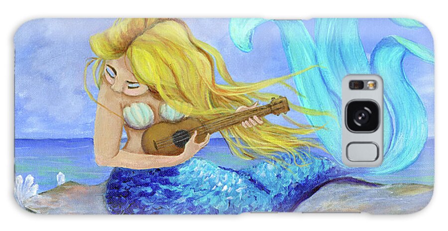 Mermaid Galaxy Case featuring the painting Mermaid Song by Donna Tucker