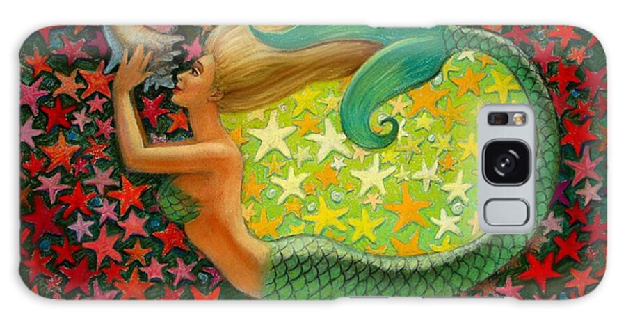 Mermaid Painting Galaxy S8 Case featuring the painting Mermaid's Circle by Sue Halstenberg