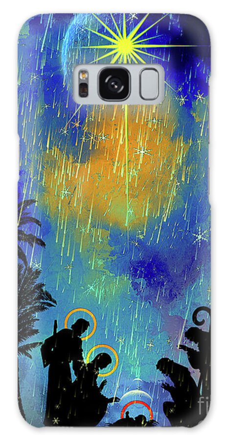 Bethlehem Galaxy S8 Case featuring the painting Merry Christmas to All. by Andrzej Szczerski
