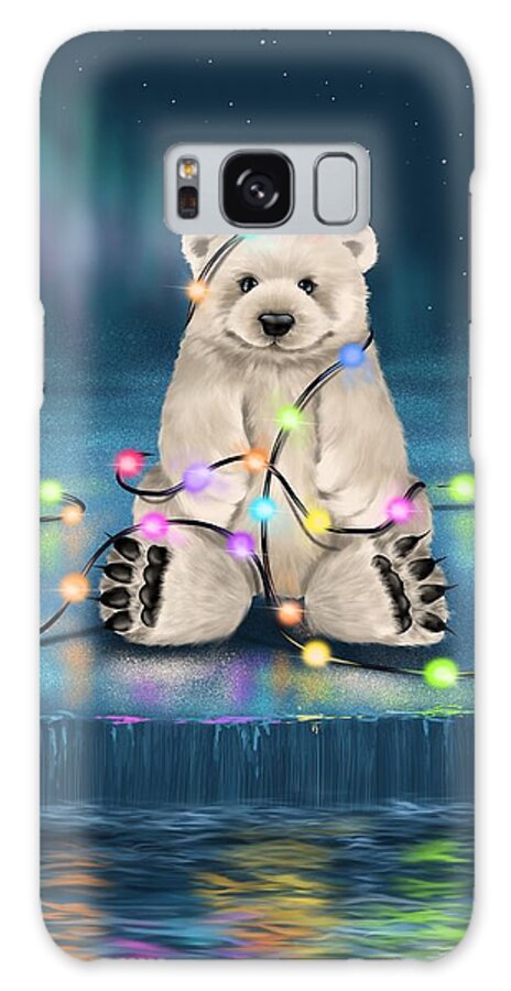 Christmas Galaxy Case featuring the painting Merry Christmas by Veronica Minozzi