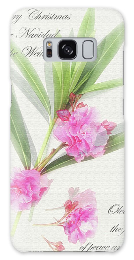 Oleander Galaxy Case featuring the photograph Merry Christmas by Wilhelm Hufnagl