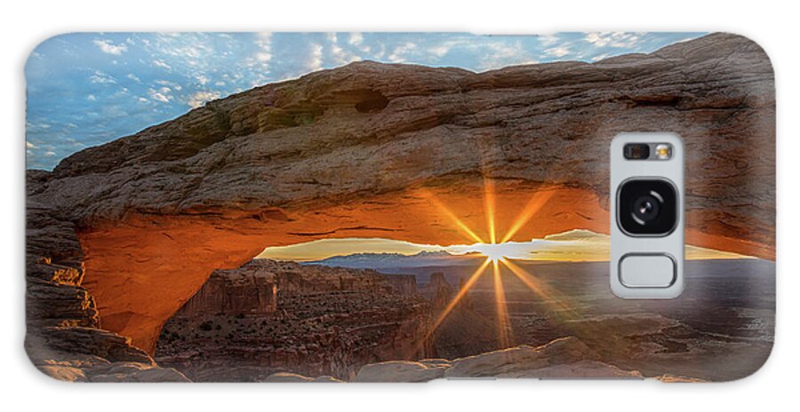 Mesa Arch Galaxy Case featuring the photograph Mesa Arch Sunrise by Dan Norris