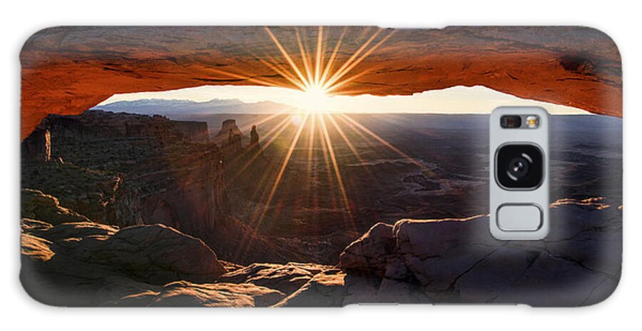 Mesa Glow Galaxy Case featuring the photograph Mesa Glow by Chad Dutson
