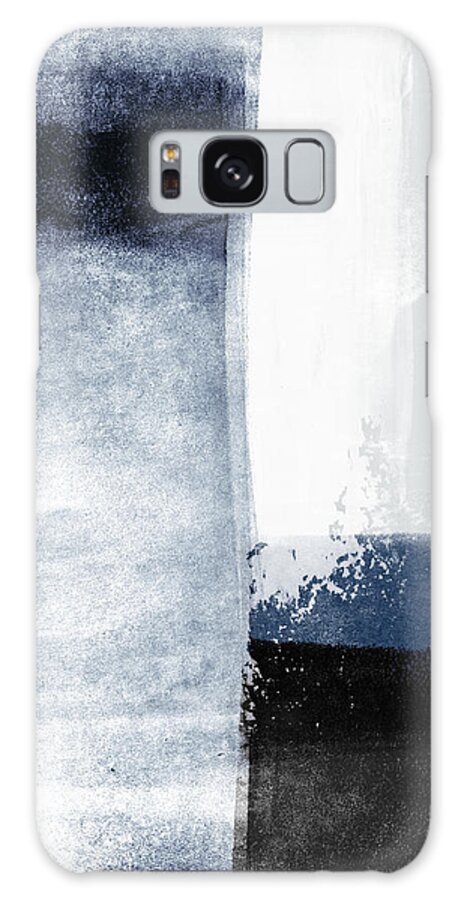 Blue Galaxy Case featuring the mixed media Mestro 3- Abstract Art by Linda Woods by Linda Woods