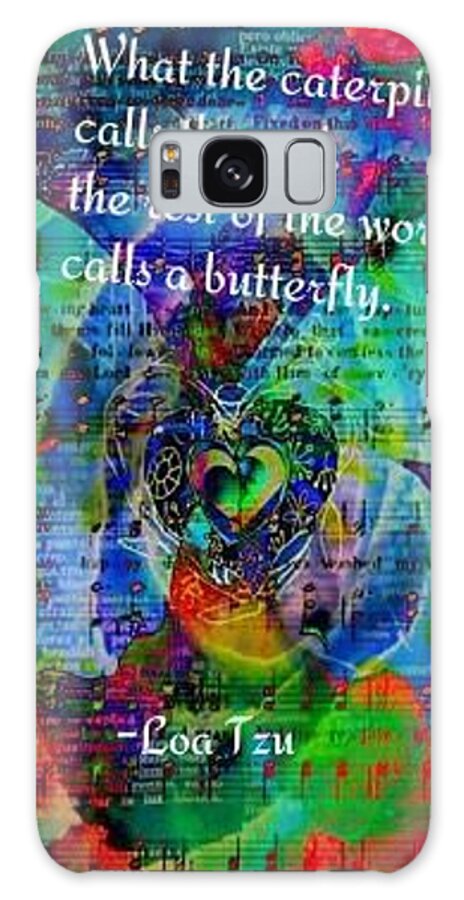 Butterfly Galaxy Case featuring the digital art Metamorphosis by Christine Paris