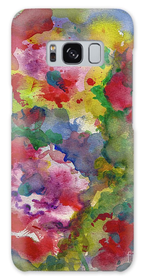 Floral Galaxy Case featuring the painting MexicanBloom 02b by Francelle Theriot
