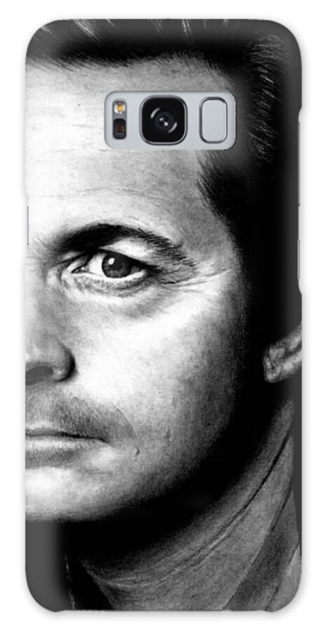 Michael J Fox Galaxy Case featuring the drawing Michael J Fox by Rick Fortson