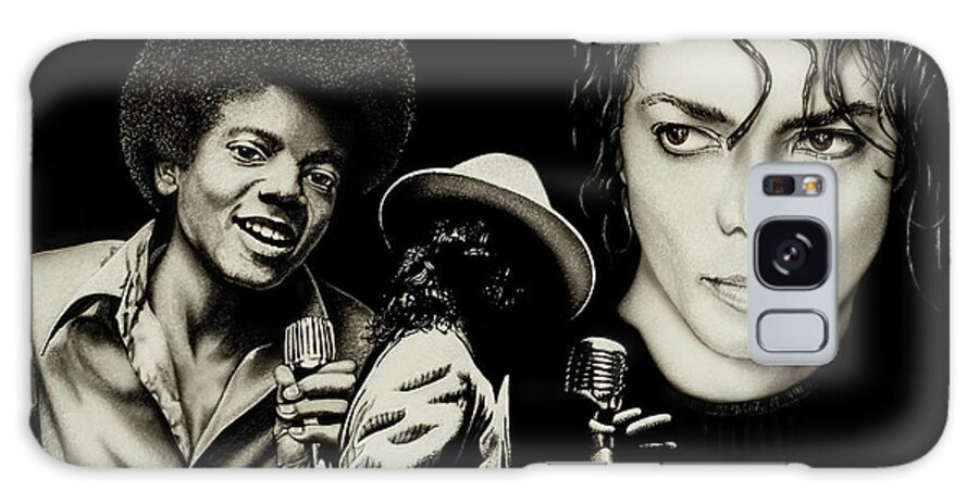 Mj Galaxy Case featuring the painting Michael Jackson - The Man In The Mirror by Dan Menta