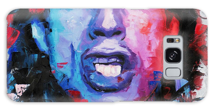 Mick Galaxy Case featuring the painting Mick Jagger by Richard Day