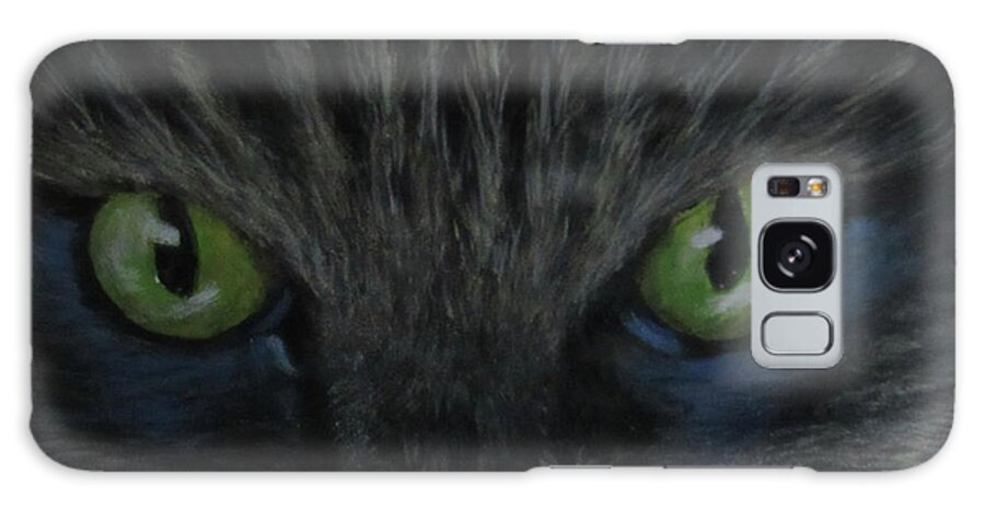 Acrylic Painting Galaxy Case featuring the painting Midnight Creeper by Tina Glass