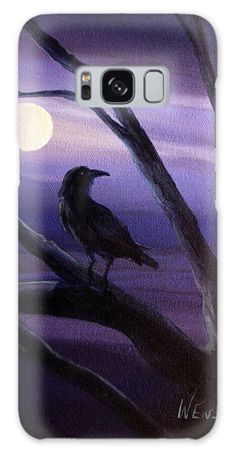 Landscape Galaxy Case featuring the painting Midnight by Wayne Enslow