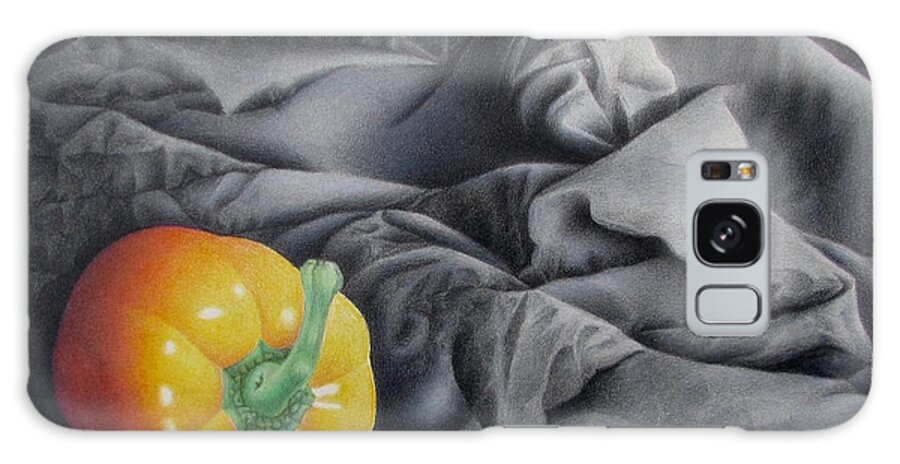 Vegetable Art Galaxy Case featuring the drawing Mildly Yellow by Pamela Clements