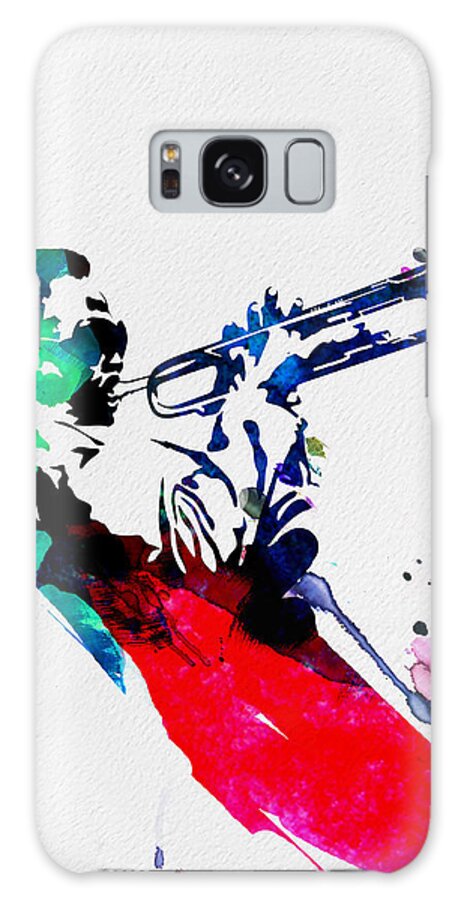 Miles Davis Galaxy Case featuring the painting Miles Watercolor by Naxart Studio
