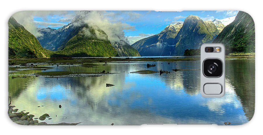 Milford Sound Galaxy Case featuring the photograph Milford Sound by Peter Kennett