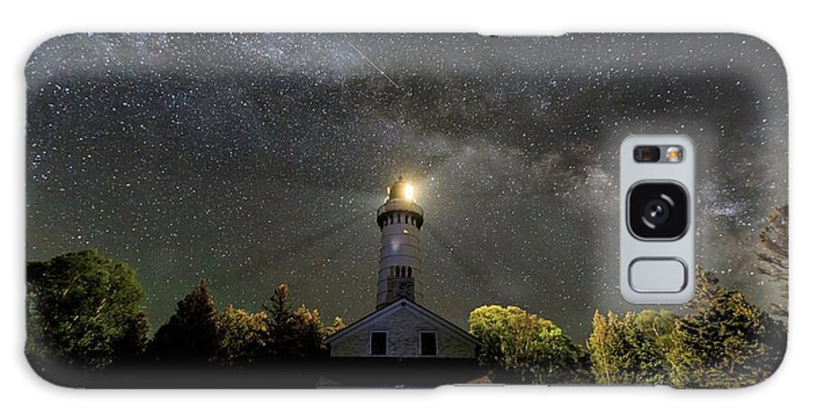 Door County Galaxy S8 Case featuring the photograph Milky Way Over Cana Island Lighthouse by Paul Schultz