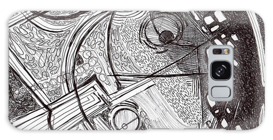 Drawing Galaxy Case featuring the drawing Minds Eye View by Todd Peterson