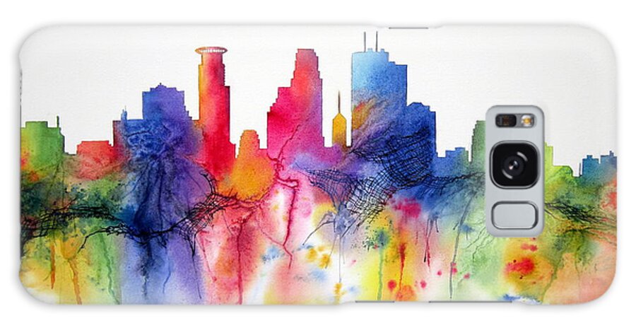 Minneapolis Galaxy Case featuring the painting Minneapolis Magic by Deborah Ronglien
