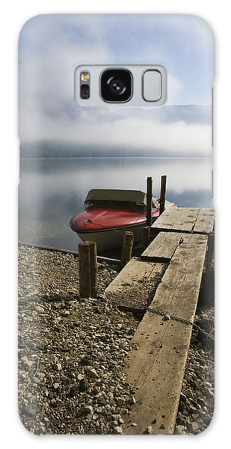 Lake Galaxy Case featuring the photograph Misty Bohinj by Ian Middleton