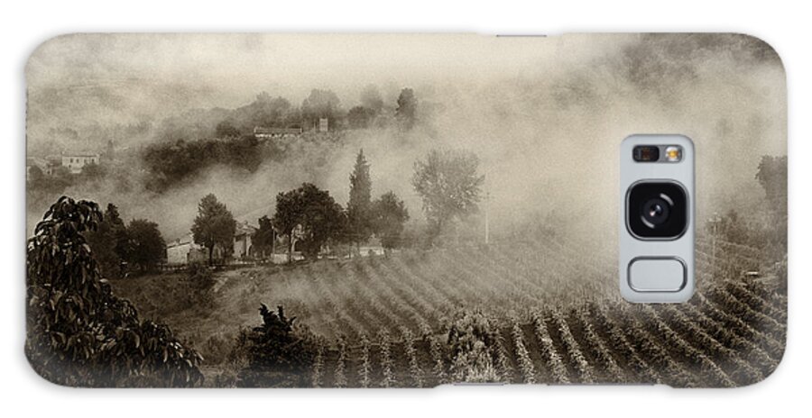Tuscany Galaxy Case featuring the photograph Misty morning by Silvia Ganora