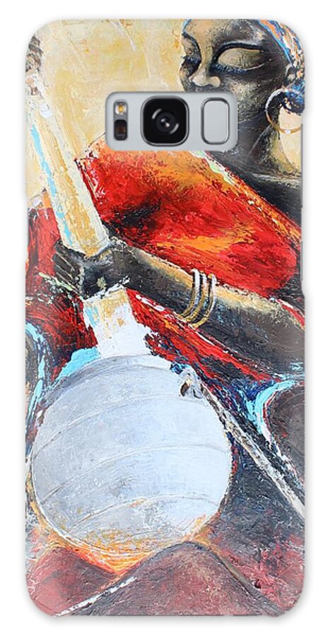 Africa Galaxy Case featuring the painting Mixing it Up by Nii Hylton