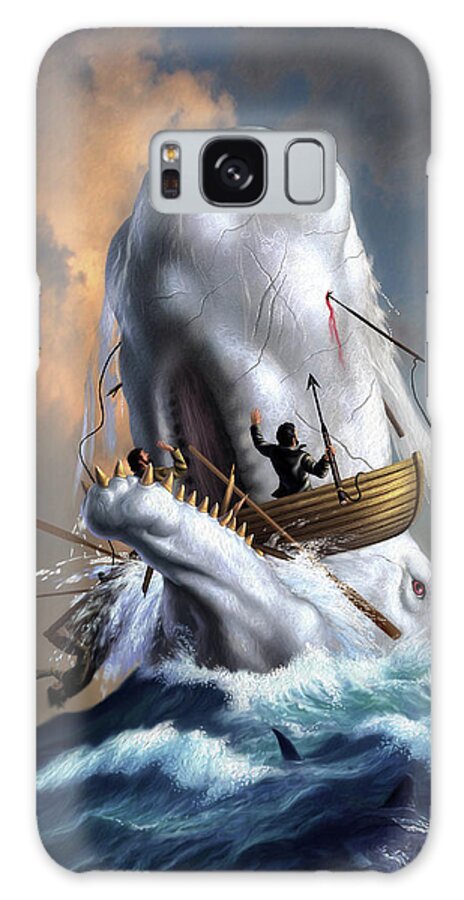 Moby Dick Galaxy Case featuring the digital art Moby Dick 1 by Jerry LoFaro