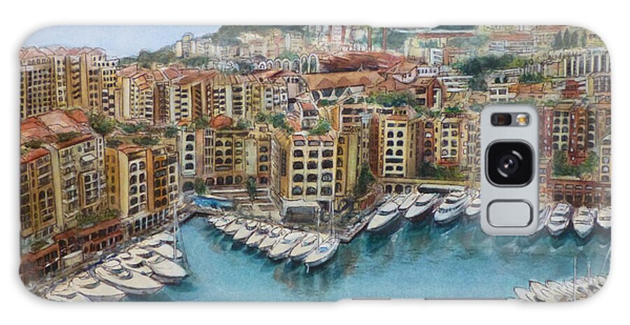 Monaco Galaxy Case featuring the painting Monaco by Henrieta Maneva