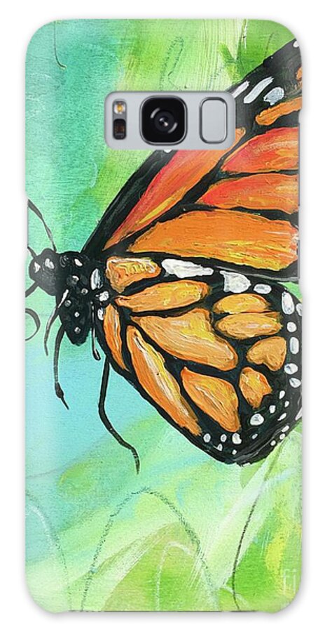 Monarch Butterfly Galaxy Case featuring the painting Monarch Dreams by Kim Heil