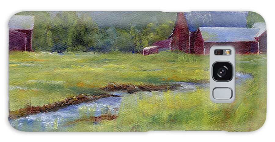 Montana Galaxy Case featuring the painting Montana Ranch by Marsha Karle