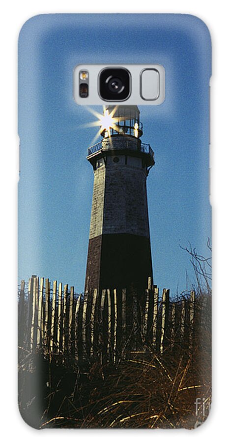 Lighthouse Galaxy Case featuring the digital art Montauk Lighthouse by Jack Ader