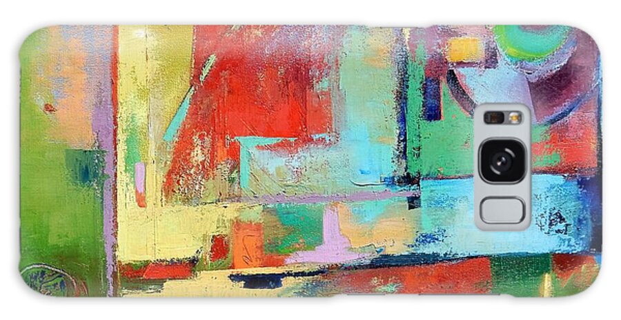 Abstract Galaxy Case featuring the painting Mood Swing by Gary Coleman