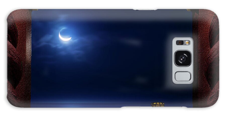 Moon Galaxy Case featuring the photograph Moon Terrace by Mark Andrew Thomas