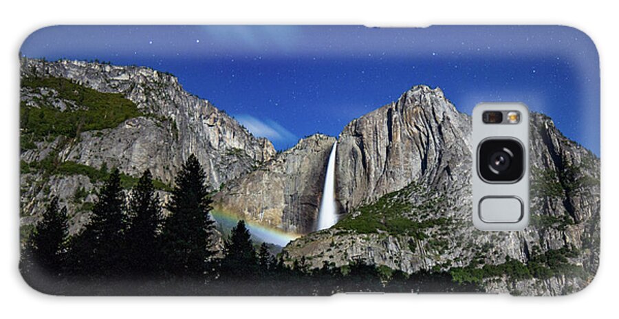 Clouds Galaxy Case featuring the photograph Moonbow and Louds by Brandon Bonafede